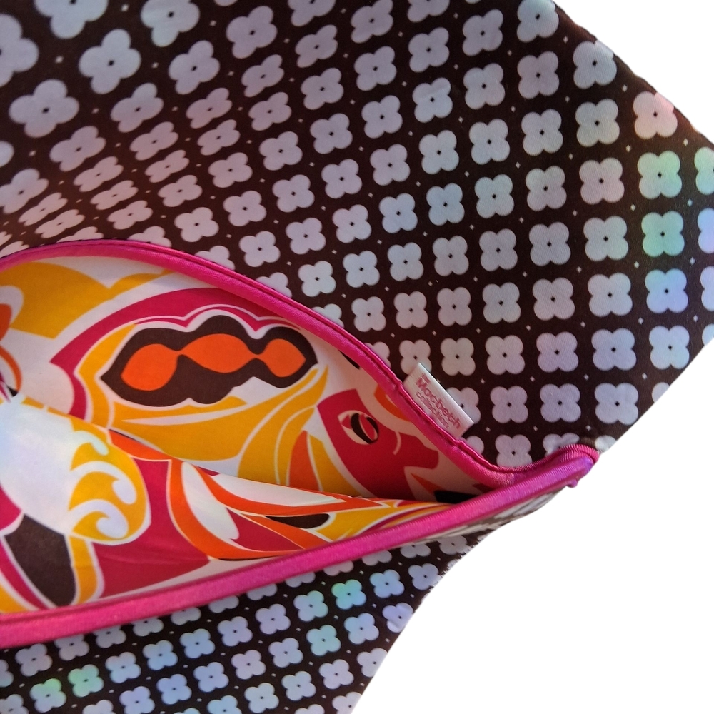 Stylish Brown and Pink Laptop Bag